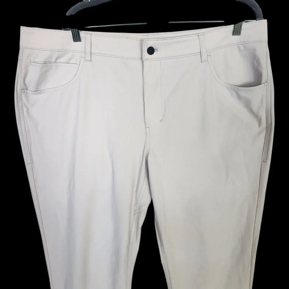 Johnnie-O Men's Pants 40x34 Prep-Formance Stone Chinos Golf Casual